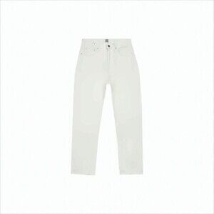 Totême Straight-Leg White Denim Pants With High Waist - NWT
